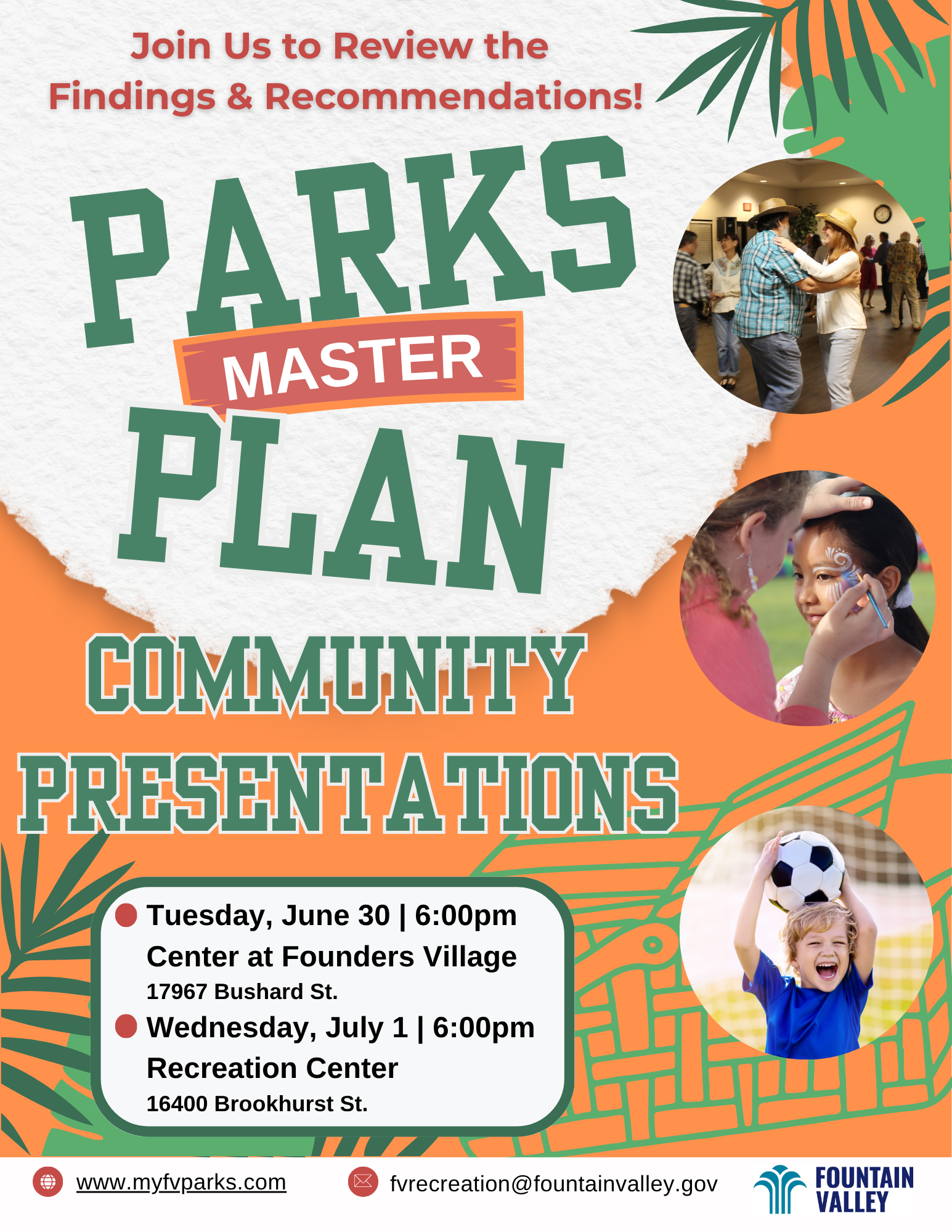 Parks Master Plan - Community Presentations